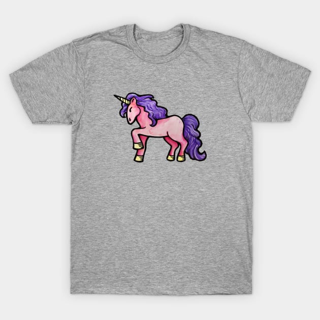 Purple Unicorn T-Shirt by bubbsnugg